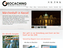 Tablet Screenshot of geocaching-magazin.com